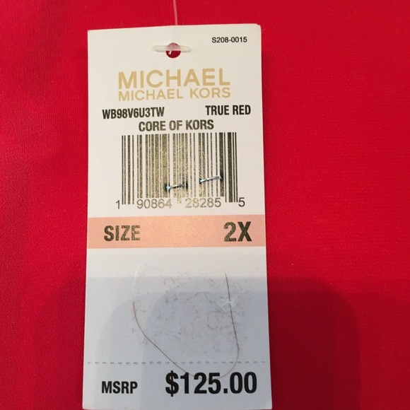 Michael Kors womens red semi formal maxi wrap dress. Size 2x - Picture 4 of 14